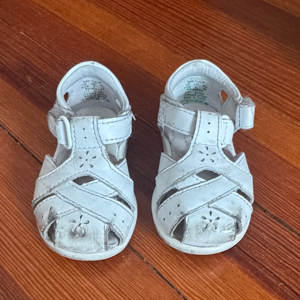 Stride Rite White Kids Sandals
